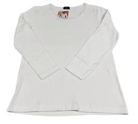 LIABEL maglia donna intima bianca manica lunga con pizzo 02128 G838