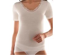 Liabel Maglia Intima/Camiciola da Donna Mezza Manica Corta in Lana Cotone TG. 5/L
