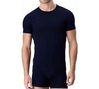 LIABEL Maglia Intima Uomo Caldo Cotone - 3/6 Pezzi - Maglietta Invernale Felpata Girocollo (3 Pezzi Blu M)