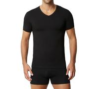 Liabel Maglia Termica Uomo Manica Corta. 1 o 3 T-Shirt Intima in Caldo Cotone 100% Interlock. Girocollo o Collo a Punta. Bianca o Nera (IT, Testo, 3XL, Regular, Regular, 1, Scollo V Nero)