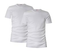 Liabel Maglia Termica Uomo Manica Corta Girocollo 100% Cotone, Art. 2855-23, Pacco da 2, Bianco XL