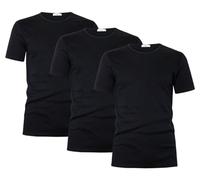 Liabel Maglia Termica Uomo Manica Corta Girocollo 100% Cotone, Art. 2855-23, Pacco da 3, Nero L