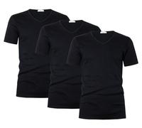 Liabel Maglia Termica Uomo Manica Corta Scollo V 100% Cotone, Art. 2855-53, Pacco da 3, Nero S