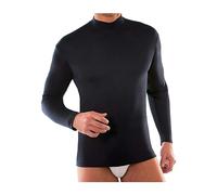 Liabel Maglia Uomo Collo Lupetto Manica Lunga, Caldo Cotone - 1 Pezzo Nero, XL-6