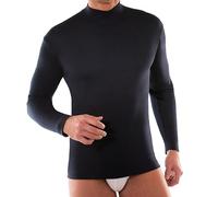 Liabel Maglia Uomo Collo Lupetto Manica Lunga, Caldo Cotone - Blu, L-5