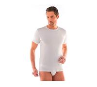 Liabel Maglietta Intima Uomo Felpata 3-6 Pezzi Girocollo Maglia Uomo in Caldo Cotone 2828 (3 Pezzi Bianco 3XL)