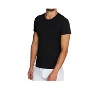 Liabel Maglietta Intima Uomo Felpata 3-6 Pezzi Girocollo Maglia Uomo in Caldo Cotone 2828 (6 Pezzi Nero, L)