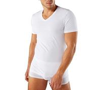 Liabel Maglietta Intima Uomo Felpata, 3 e 6 Pezzi, Scollo V, Maglia Uomo in Caldo Cotone Pettinato, Maglia Intima Uomo Art. 3868 (6 Pezzi.Bianco, 3XL)