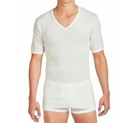 Liabel Maglietta Intima Uomo Lana Cotone 65% Lana Offerta 3-4-6 Pezzi Scollo V Maglia Intima Uomo Termica Invernale 5321 (3 Pezzi Bianco Lana, XXL)