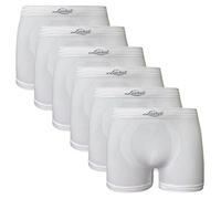 Liabel - Mutande Uomo Boxer - Slip/Boxer da Uomo in Seamless Pacco da 6 Pezzi, Limited Edition (IT, Testo, XL, Regular, Regular, 6 Pezzi Bianco)