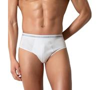 Liabel - (Pacco da 6) Slip Uomo Cotone Elasticizzato - Bielastico - Mutande Uomo Cotone Intimo Mutande Uomo Colorate alla Moda Bianchi Neri Grigio LS101 (S, Bianchi)