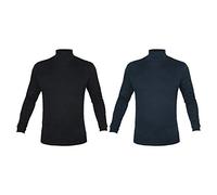 Liabel Pack 2 Dolcevita Uomo Cotone Interlock Vari Colori (Nero - Blu - 8 / 3XL)