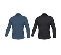 Liabel Pack 2 Lupetto Uomo Cotone Interlock Caldo Vari Colori (Denim - Nero - 5 / L)