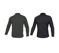 Liabel Pack 2 Lupetto Uomo Cotone Interlock Caldo Vari Colori (Grigio Fumo - Nero - 8 / 3XL)