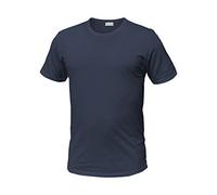 LIABEL Pack 3 T-Shirt Cotone Bianco e Assortito Girogola/Scollo V. Art.4428 (3 Pack Girogola Nero Blu Grigio - 7 / XXL)