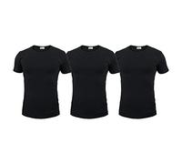 Liabel Pack 3 T-Shirt Uomo Elasticizzato Girogola Vari Colori (Pack 3 T-Shirt Nero - 7 / XXL)
