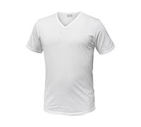 Liabel Pack 6 T-Shirt Manica Corta Cotone Bianco Assortito Art.4428 (6 Pack Scollo V. Bianco - 6 / XL)