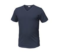 Liabel Pack 6 T-Shirt Manica Corta Cotone Bianco Assortito Art.4428 (6 Pack Scollo V. Nero Blu Grigio - 6 / XL)
