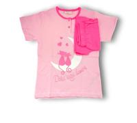LIABEL Pigiama Bambina Corto Estivo in Cotone (IT, età, 4 Anni, 5 Anni, Regular, 04276 Rosa)