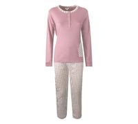 Liabel Pigiama da Donna Invernale 100% Cotone Interlock, Art. J522 Rosa S