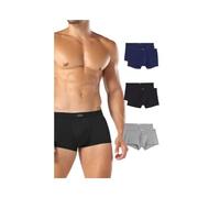 Liabel Set 3 Boxer Uomo Cotone BIELASTICO con Elastico Interno Rivestito S/XXL 3/7 (M - 48, Assortito (1 Nero-1 Blu- 1 Grigio))