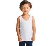 Liabel Set 3pz Maglietta Intima Bambino e Canottiere Bambino in Cotone 100% Maglie Intime Bambino Colore Bianco 3-13 Anni