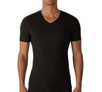 Liabel Set di 2 Magliette da Uomo in Cotone Elasticizzato, Girocollo e Scollo V, Bianco e Nero 3858 (IT, Testo, M, Regular, Regular, Nero Scollo V)