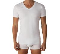 Liabel Set di 2 Magliette da Uomo in Cotone Elasticizzato, Girocollo e Scollo V, Bianco e Nero 3858 (IT, Testo, M, Regular, Regular, Bianco Scollo V)