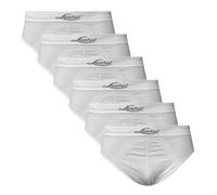 Liabel Slip/Boxer da Uomo Seamless Confezione da 6Pz - Mutande da Uomo in Microfibra Senza Cuciture Made in Italy (XXL, Slip Bianco)