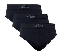 Liabel Slip | Boxer Uomo in Microfibra Senza Cuciture, Confezione da 3 Pezzi. Mutande Uomo in Seamless Made in Italy (IT, Testo, XXL, Regular, Regular, Slip, Nero)
