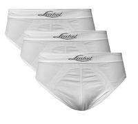 Liabel Slip | Boxer Uomo in Microfibra Senza Cuciture, Confezione da 3 Pezzi. Mutande Uomo in Seamless Made in Italy (IT, Testo, L, XL, Regular, Regular, Slip, Bianco)