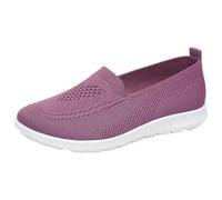 liaddkv Sneaker da donna estive leggere, ortopediche, slip, a maglia, per diabetici, estive, traspiranti, per camminare, larghi, comode, scarpe da ginnastica per attività all'aria aperta, Lilla, 41 EU