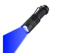 LIAISIMI Mini LED Linterna luz azul, 3 Modi di Luce Azul, Visione Notturna per Pesca e Caccia (1, Blue)