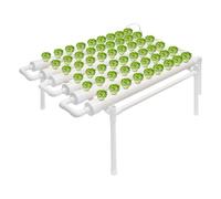 LIAIZE Kit di coltivazione idroponica con 54 posti per piante, 102 x 62 x 35 cm, sistema di coltivazione idroponica PVC-U Hydroponics Growing System con pompa dell'acqua, sistemi di coltivazione di