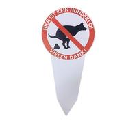 Liakyunf Cartello per Cacca di Cane, Cartello a Doppia Faccia per Cacca di Cane, Accattivante avviso bavaglio attenzione Pali stabili da Cortile per casa, Giardino, Passeggiata vicini