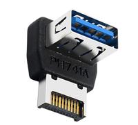 Liakyunf Connettore pannello frontale | Convertitore header USB 3.1 a tipo E | Pannello TYPE-E sterzo a 90 gradi per adolescenti ragazzi uomini giovani donne
