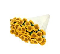 Liakyunf Coperta A Mazzetto Di Fiori | Coperta All'Uncinetto A Girasole | Kit Uncinetto Fatto a Mano, Bouquet Girasole Decorativo Copertine per Camera da Letto e Viaggio