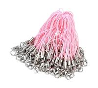 Liakyunf Cordino con Ciondolo per Telefono - 100 Pezzi Moschettone Lobster Cinturino Pendente | Cordino da Polso per Custodia del Telefono | Per Donne Borsa Gioielli Realizzazione Zaino Esterno Zaino