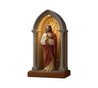 Liakyunf Lampada Da Scrivania Religiosa,Lampada Scultura LED Vergine Maria | Lume Devozionale Per Camera Da Letto Angolo Lettura Libreria Caffetteria Studio Libreria Soggiorno