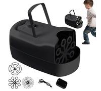 Liakyunf Macchina Soffiatrice Bolle Di Sapone - Giocattolo Soffiatore Automatico | Macchina Elettrica Per Bolle,per Feste Compleanno Pasqua Natale all Aperto Bagno Bambini Ragazzi