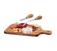 Liakyunf Tavola Formaggi | Tavoletta per Snack,Vassoio Legno per Affettati con Posate ed Etichetta di Ringraziamento | Ideale per Cucina Casa Regalo Raduni Familiari Feste Compleanni Ospiti