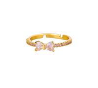 LIALTAOYA Lo zircone squisito dell'acciaio inossidabile squilla il commercio all'ingrosso versatile Dropshipping dei gioielli versatili classici regolabili alla moda di colore dell'oro(JZ8357G)