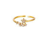 LIALTAOYA Lo zircone squisito dell'acciaio inossidabile squilla il commercio all'ingrosso versatile Dropshipping dei gioielli versatili classici regolabili alla moda di colore dell'oro(JZ8257G)