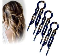 Lialysoff Hair Pin, 2025 New Lialys Hair Pin,Retro U Shaped Lialys Hair Pin,Hair Styling Accessories,Comfortable All-Day Hold,Suitable for All Women's Hair Styles (B)