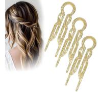 Lialysoff Hair Pin, 2025 New Lialys Hair Pin,Retro U Shaped Lialys Hair Pin,Hair Styling Accessories,Comfortable All-Day Hold,Suitable for All Women's Hair Styles (E)
