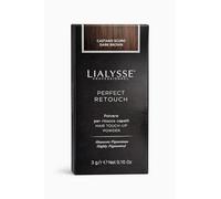 Lialysse Perfect Retouch Polvere per Ritocco Ricrescita, Castano Scuro, 3gr, con Specchio e Pennello
