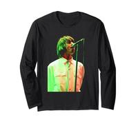 Liam Gallagher, cantante degli Oasis dal Vivo a Knebworth 1996 Maglia a Manica