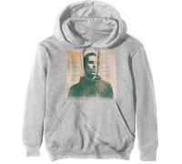 Liam Gallagher Unisex Pullover Felpa con Cappuccio: Album Cover (off Bianca) Size L