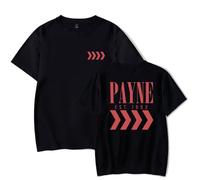 Liam Payne Tattoo Tee Girocollo Manica Corta T-Shirt Donna Uomo Top, Nero , L