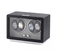 Lian 4 custodie per orologi automatici, per uomini e donne, con motore silenzioso giapponese, luce a LED, regolabile, idea regalo di compleanno e display, Nero , Etichettalia unica